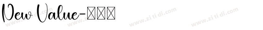 New Value字体转换